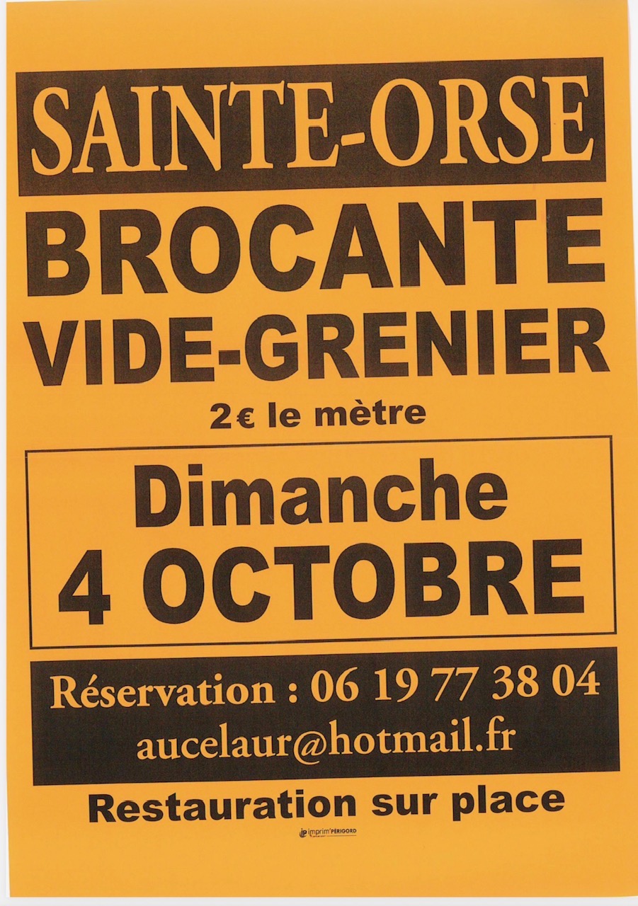 Brocante et vide-grenier
