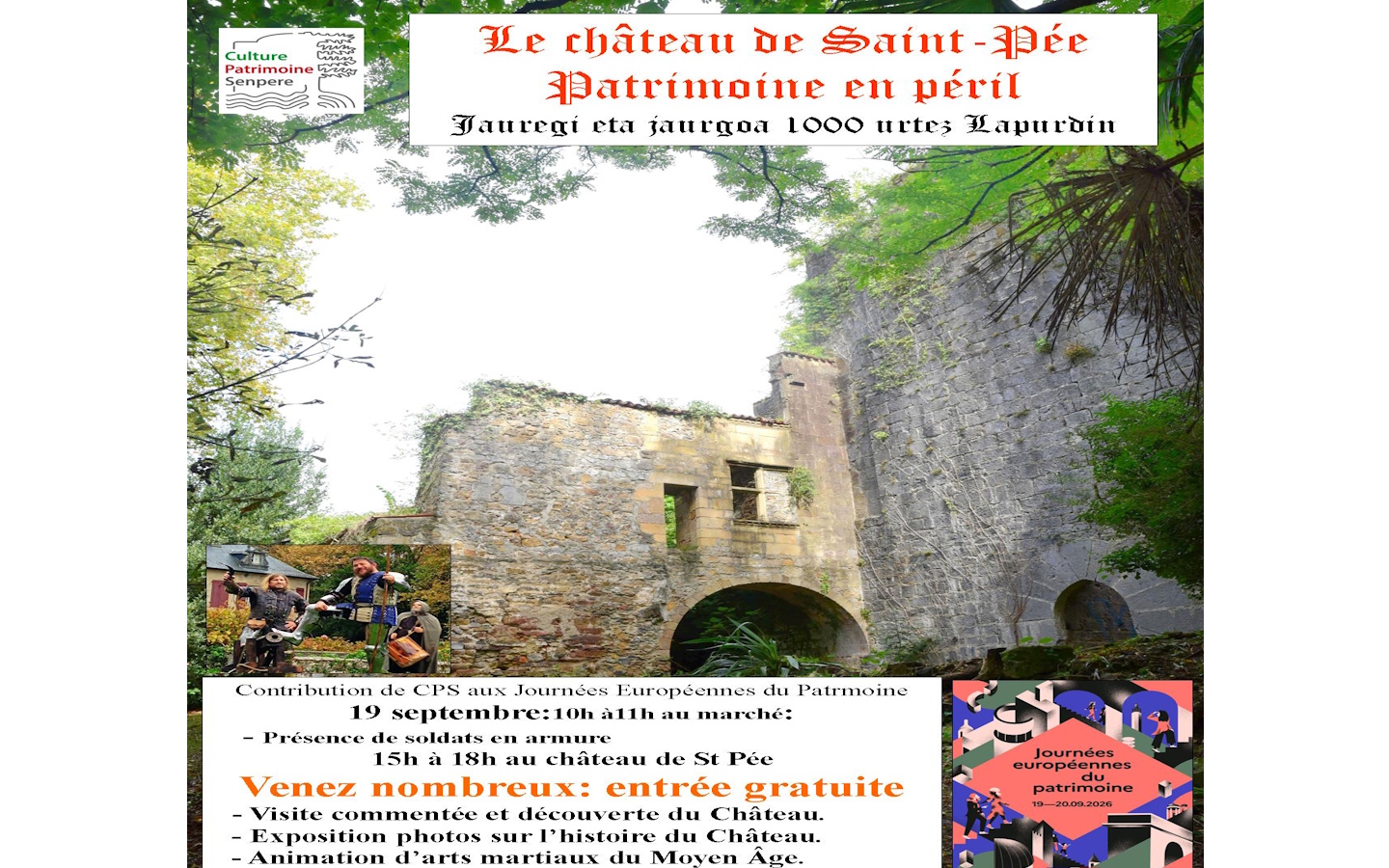 Journées Européennes du Patrimoine : Château d ...