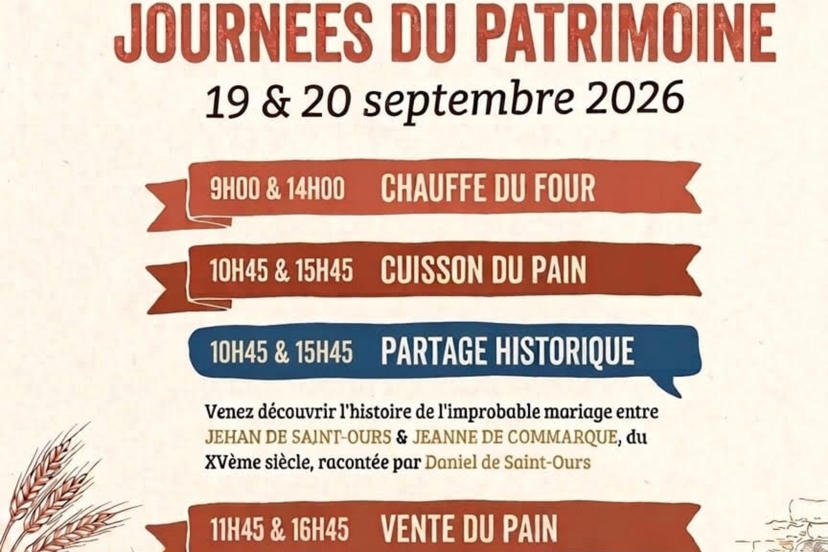 Journées Européennes du Patrimoine |  Démonstrations de cuisson du pain  