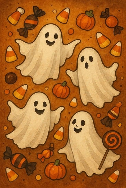 Chasse aux bonbons d'Halloween