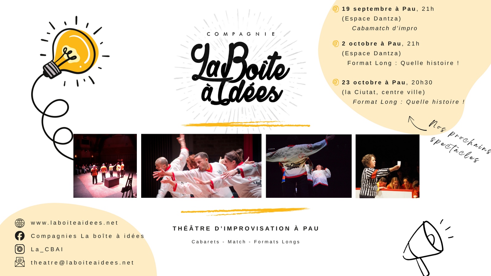 Soirée théâtre d’improvisation avec la Cie « La Boîte à idées »