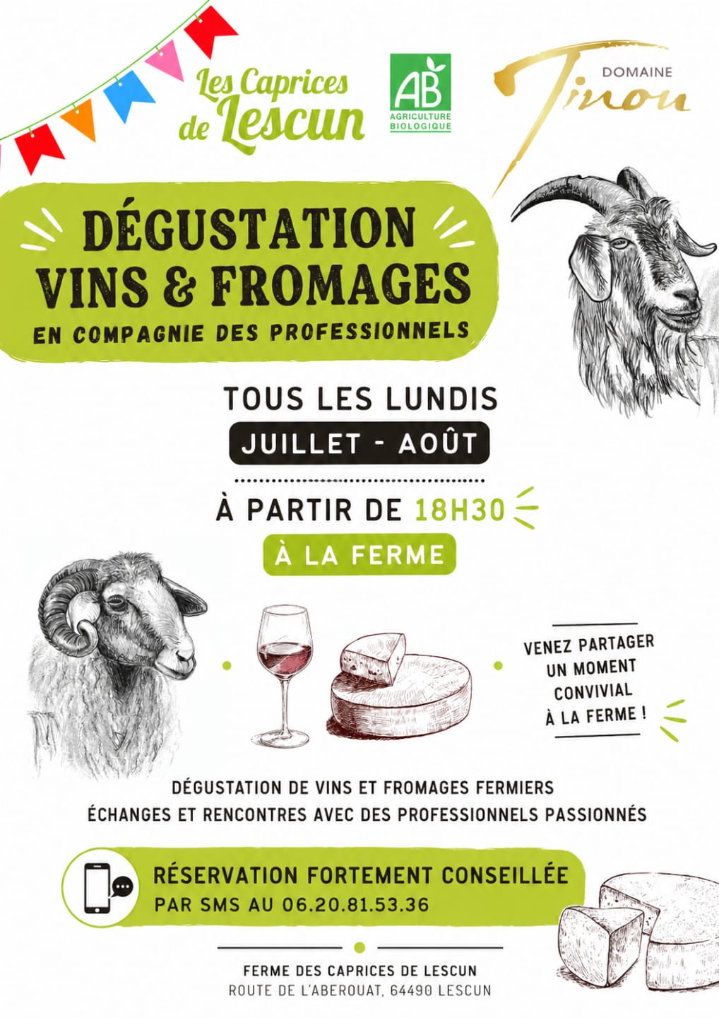 Dégustation vins et fromages en compagnie des  ...
