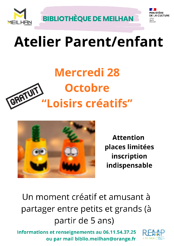 Atelier parent /enfants : Loisirs créatifs