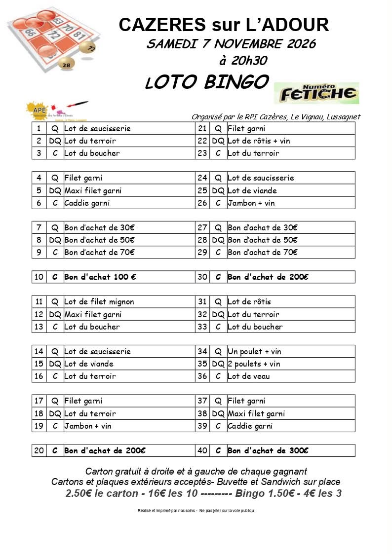 Loto Bingo 
