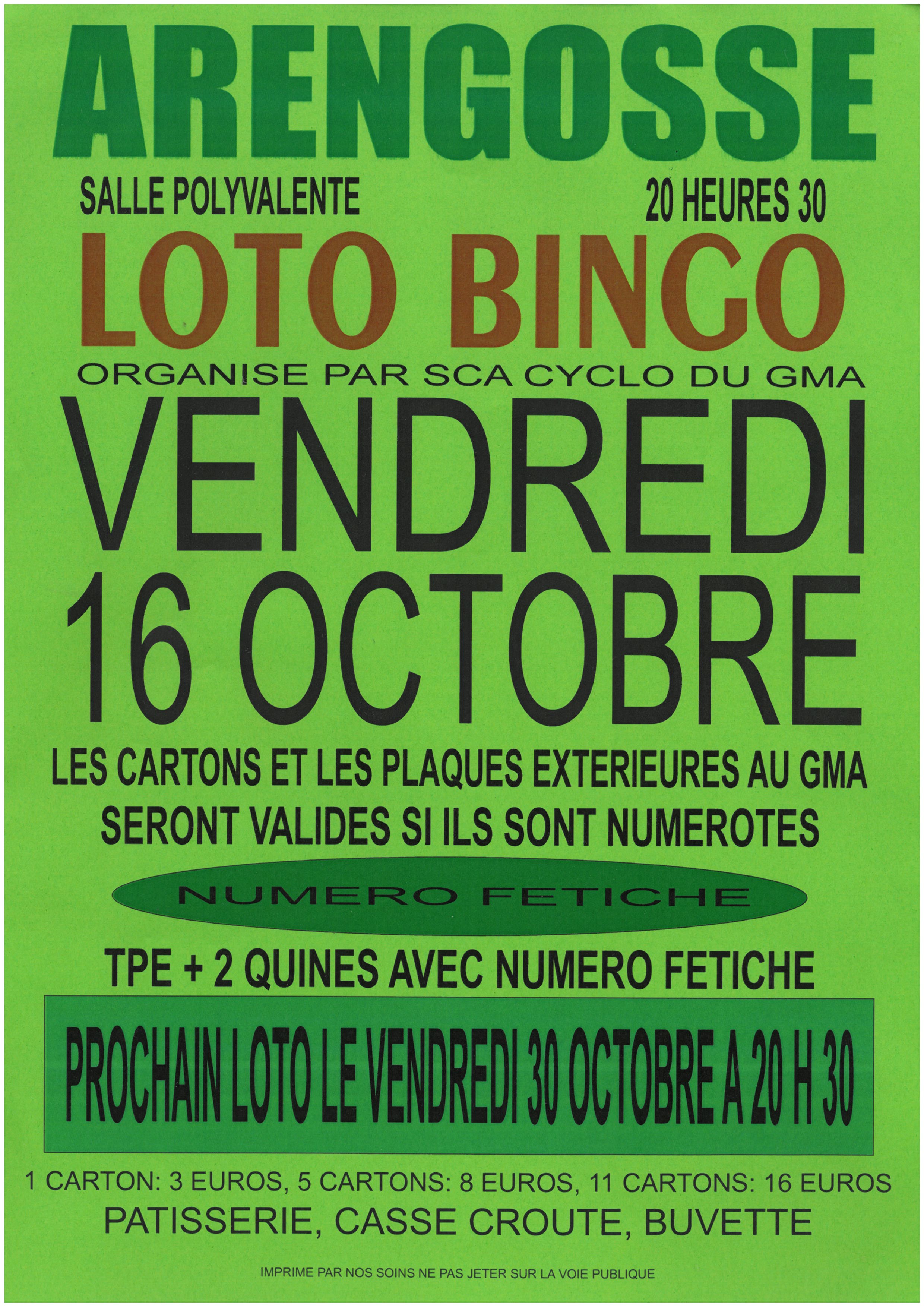 Loto SCA CYCLO