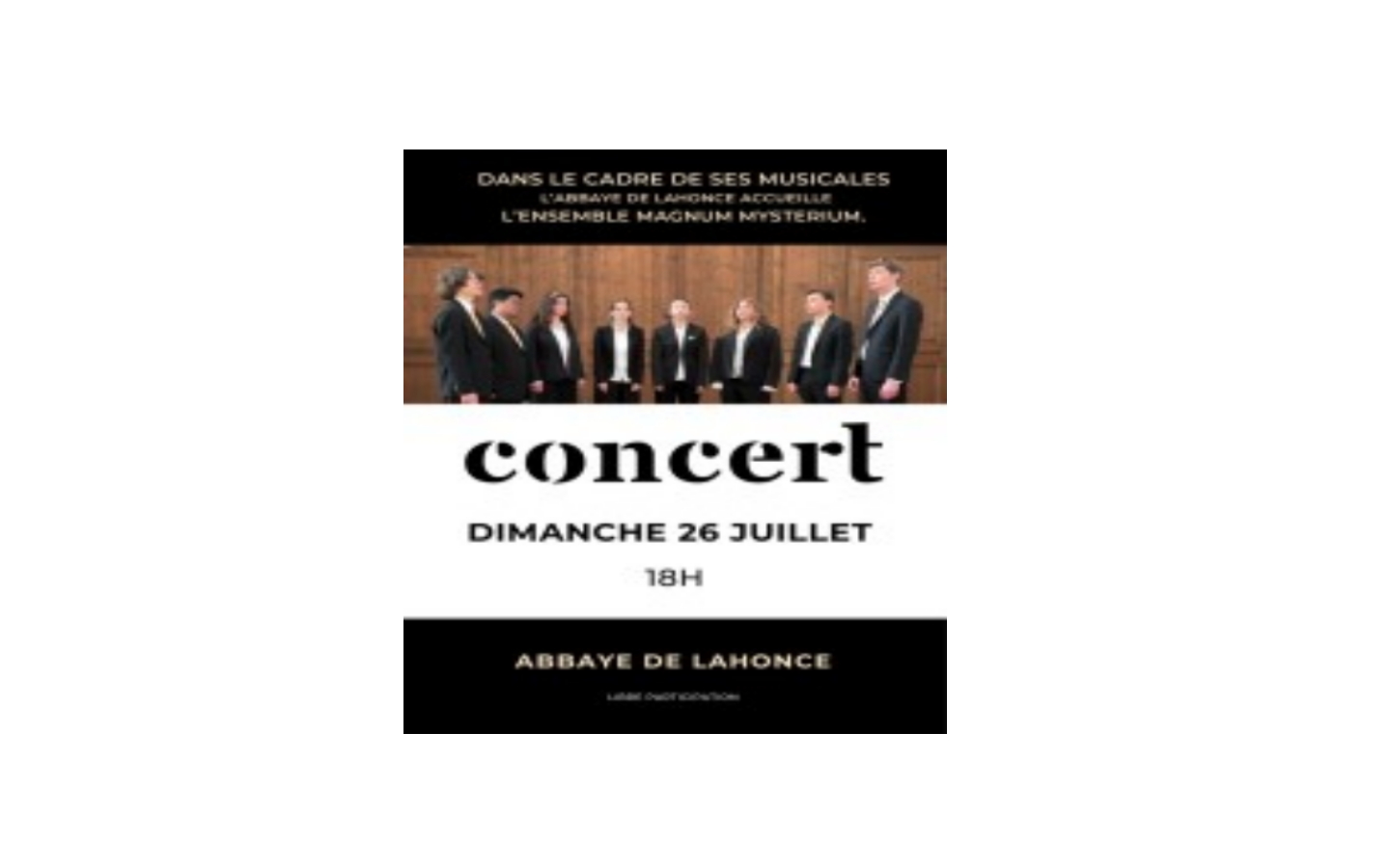 Concert à l'Abbaye - Magnum Mysterium
