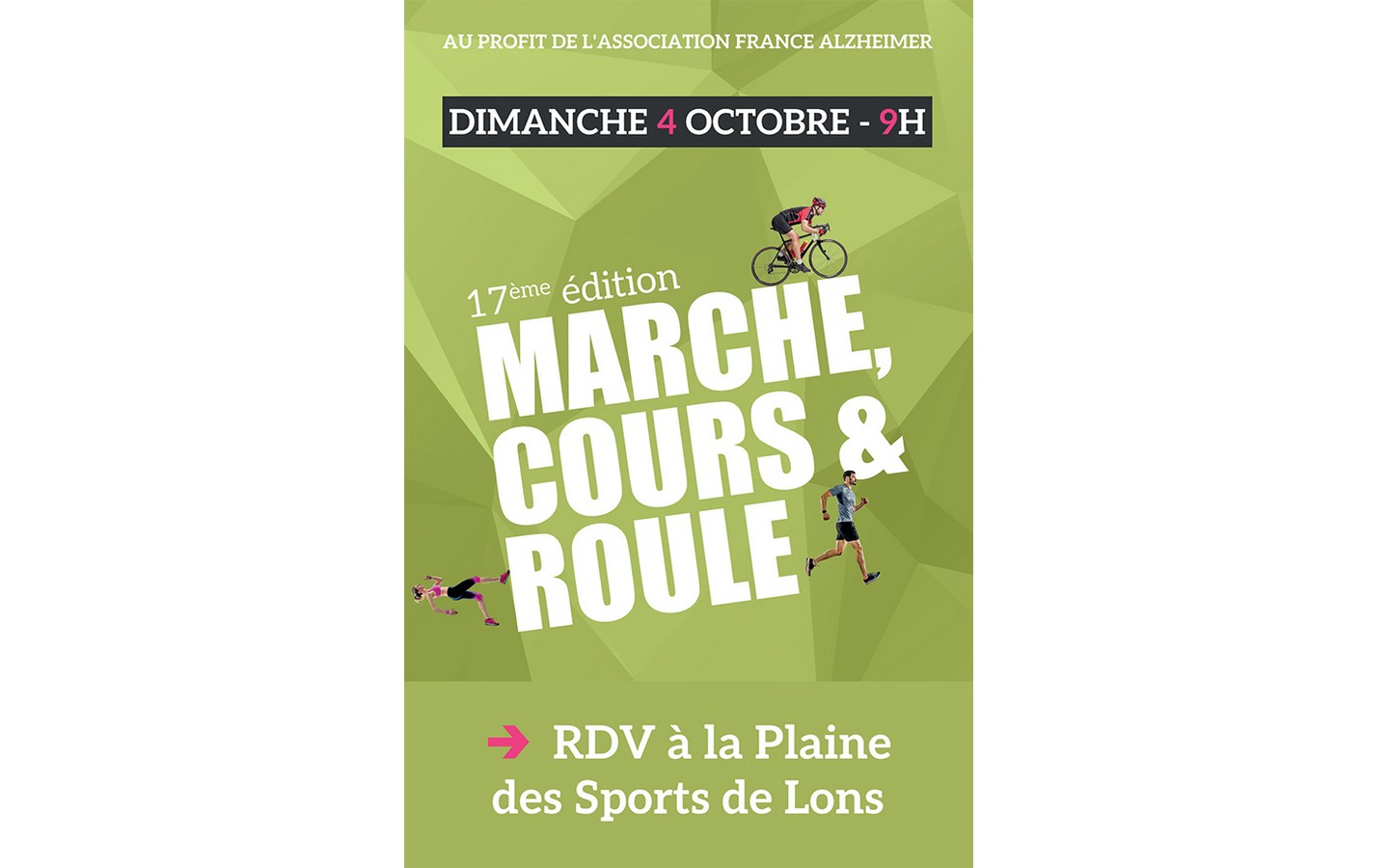 Marche, cours et roule