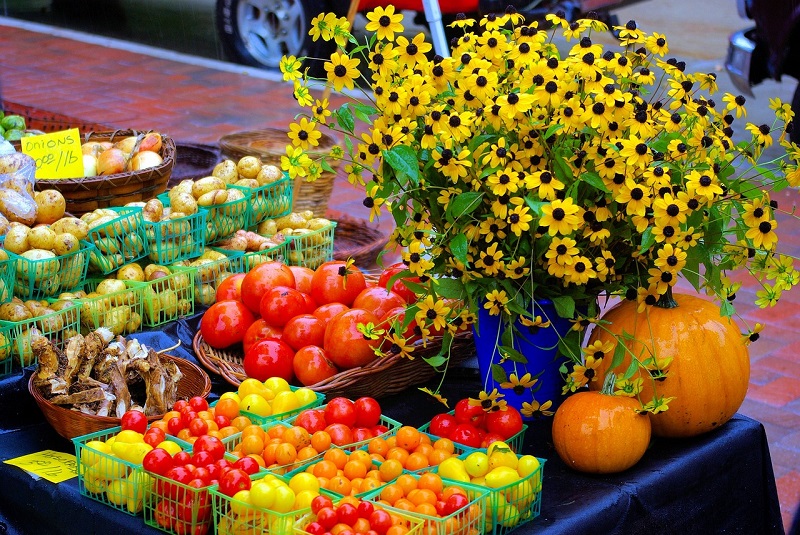 marché estival de Saint Cyprien