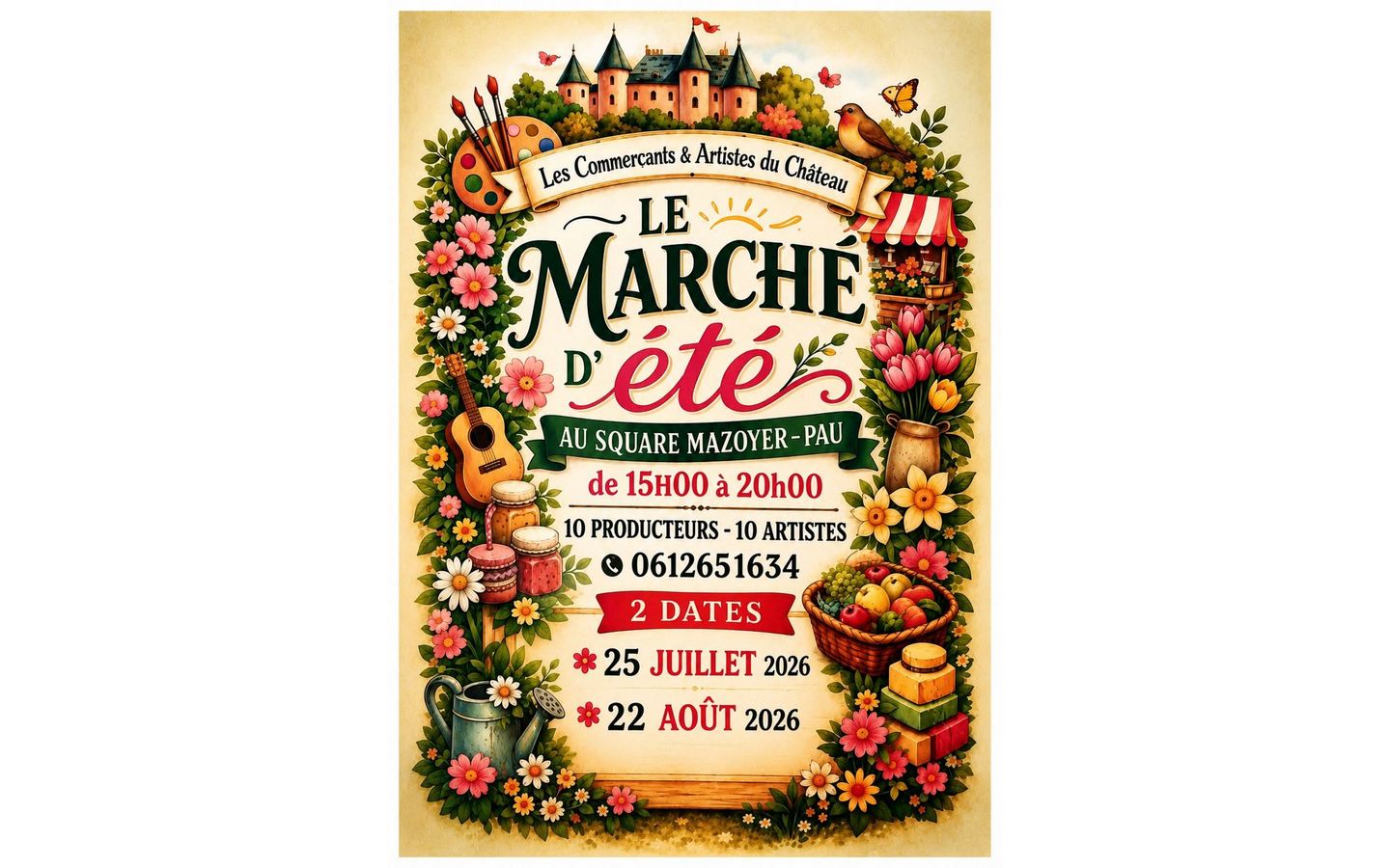 Marché d'été du quartier du 14 Juillet