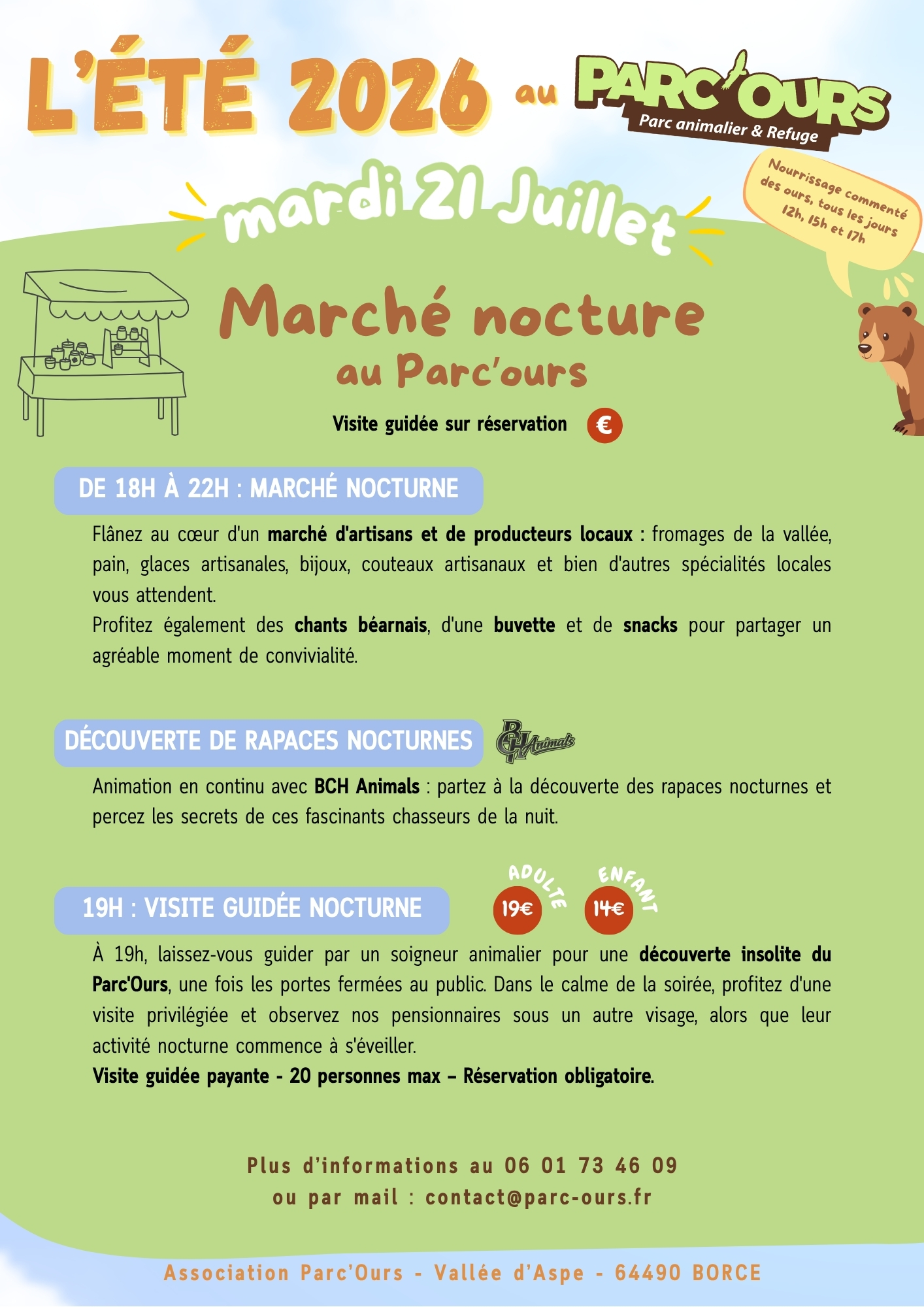 Parc'Ours - Marché nocturne du parc