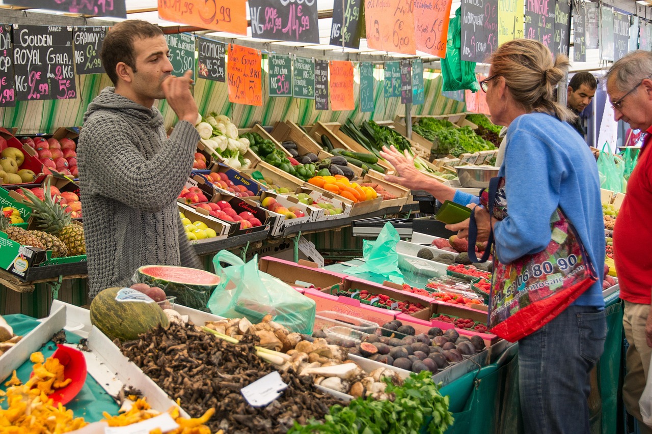 Marché festif animé par Nathalie Legay