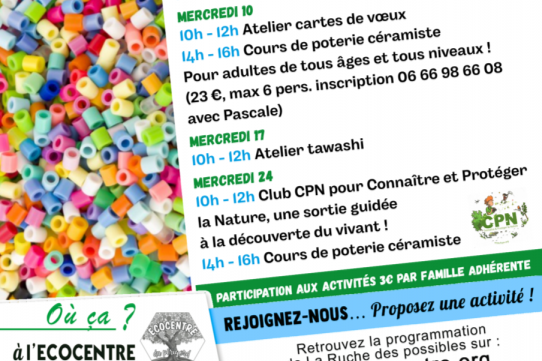 Mercredi en famille : atelier cartes de voeux