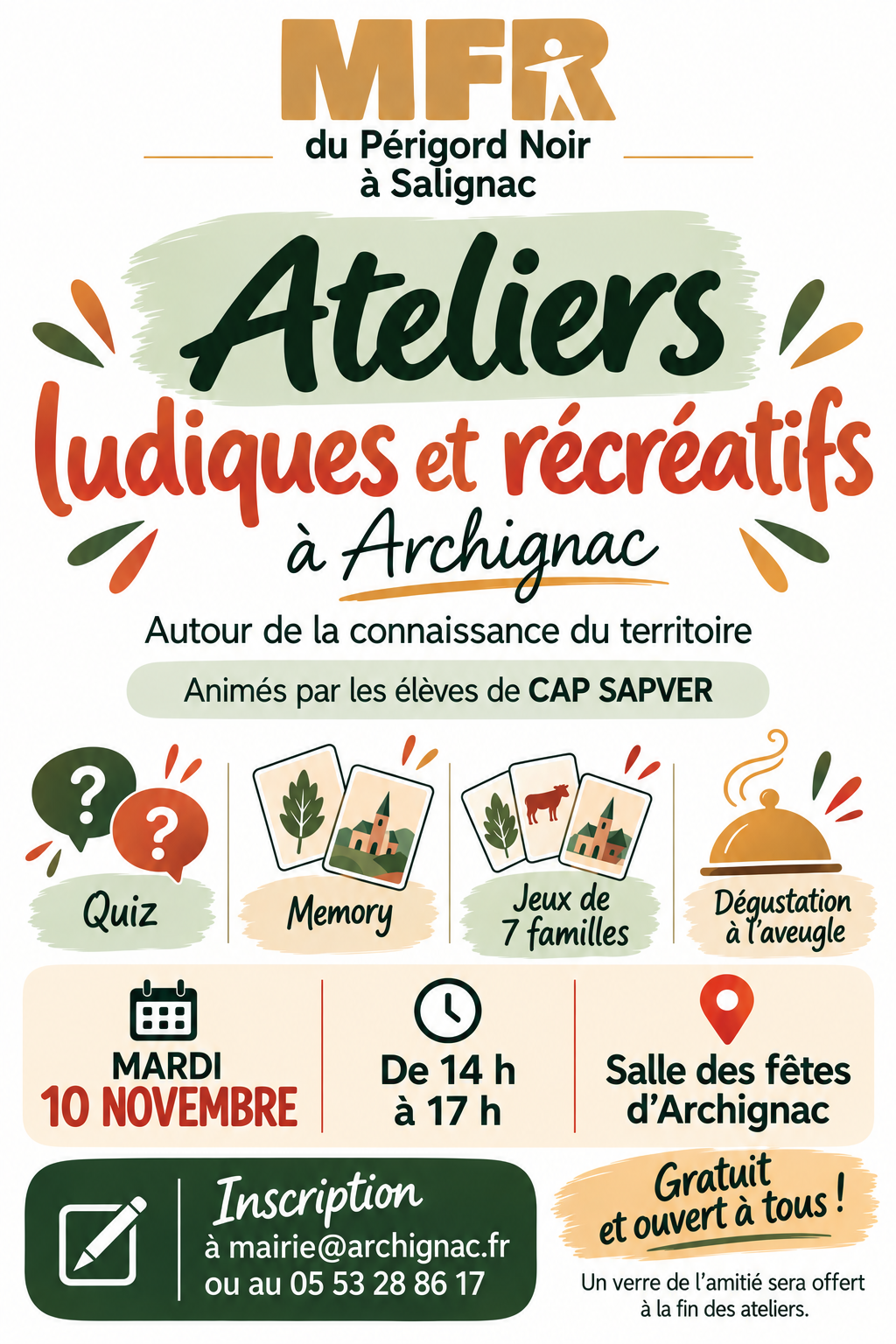ATELIERS LUDIQUES ET RECREATIFS