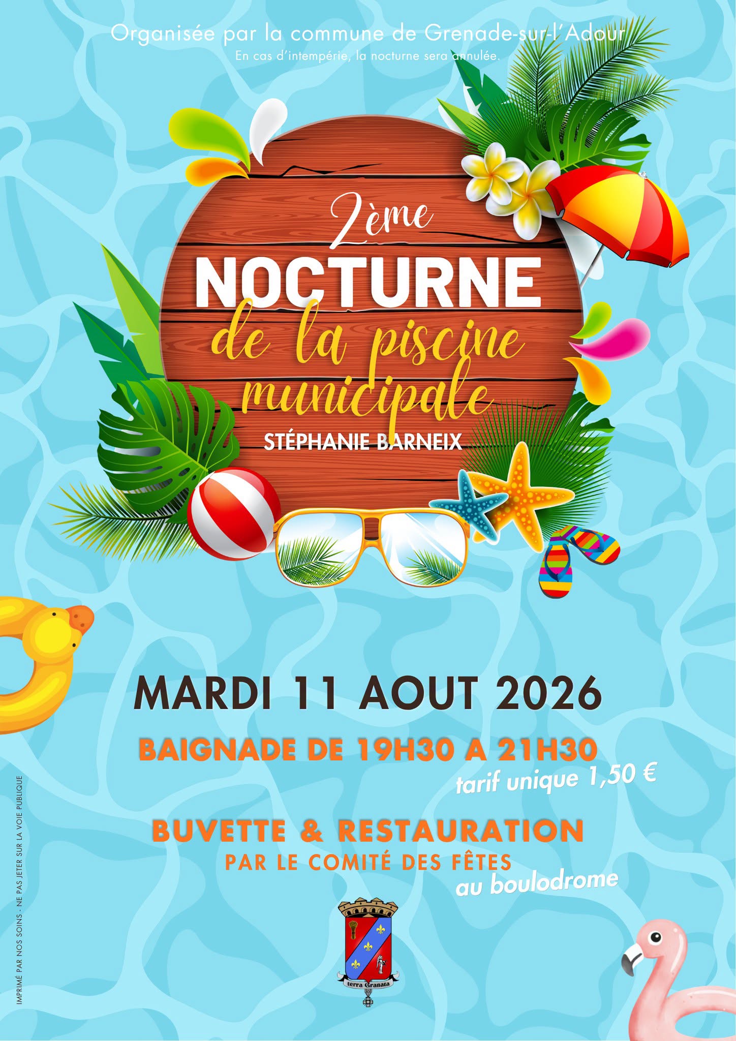Nocturne à la piscine Stéphanie Barneix
