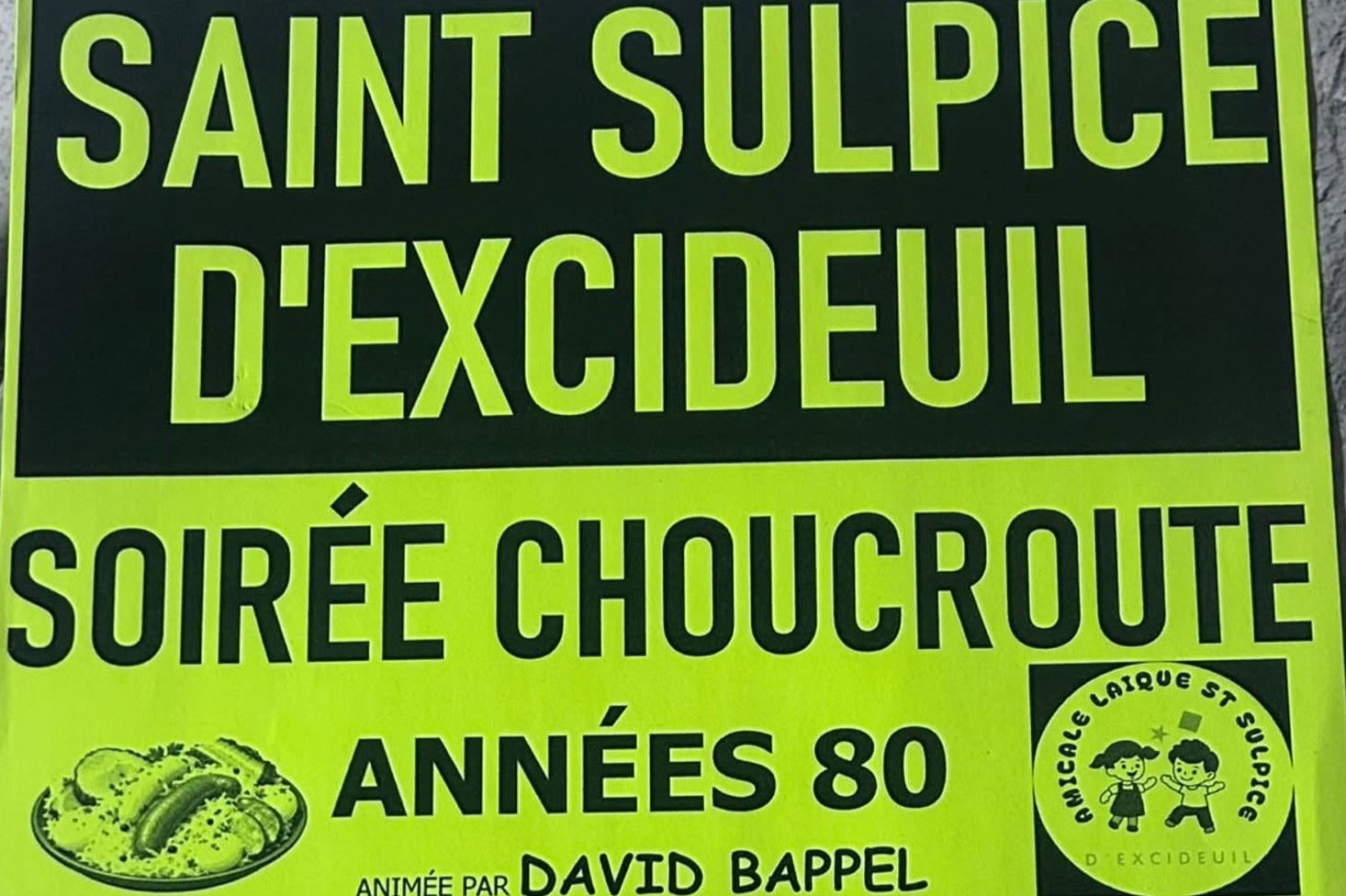 Soirée choucroute années 80