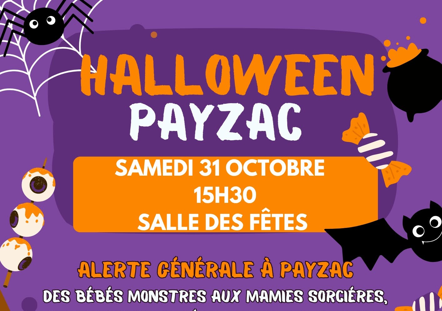 Halloween - alerte générale à Payzac