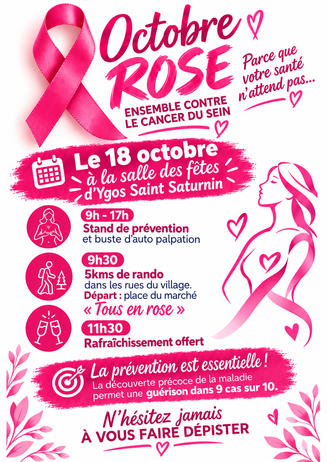 Octobre Rose - Ygos-Saint-Saturnin