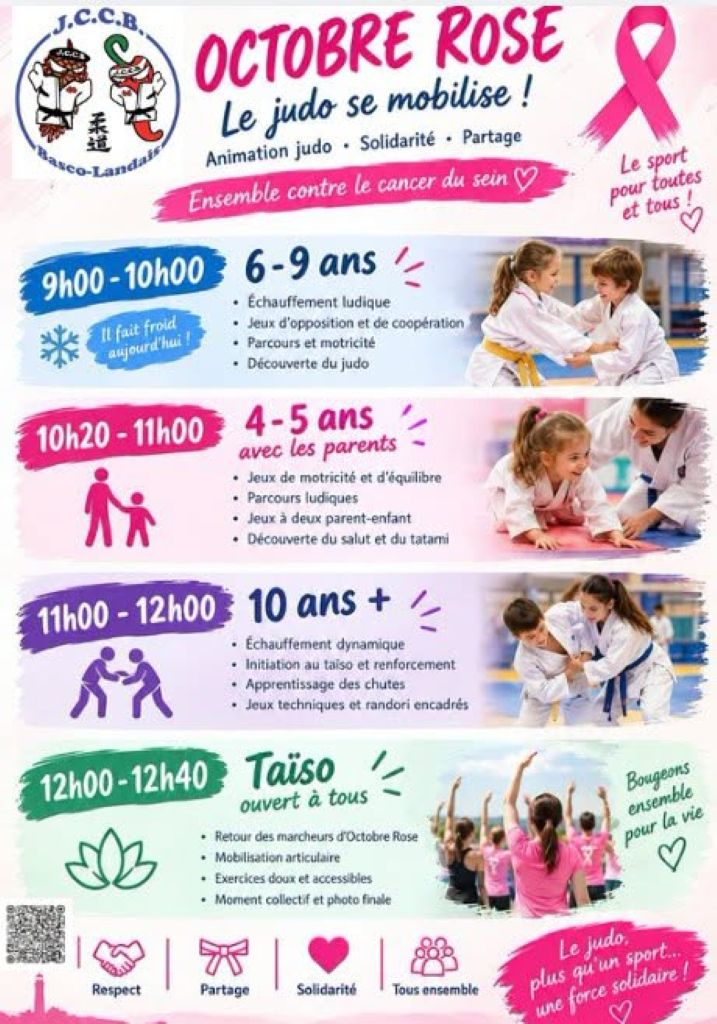 Octobre Rose : le judo se mobilise