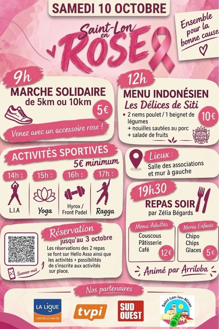 Octobre rose à Saint Lon les Mines