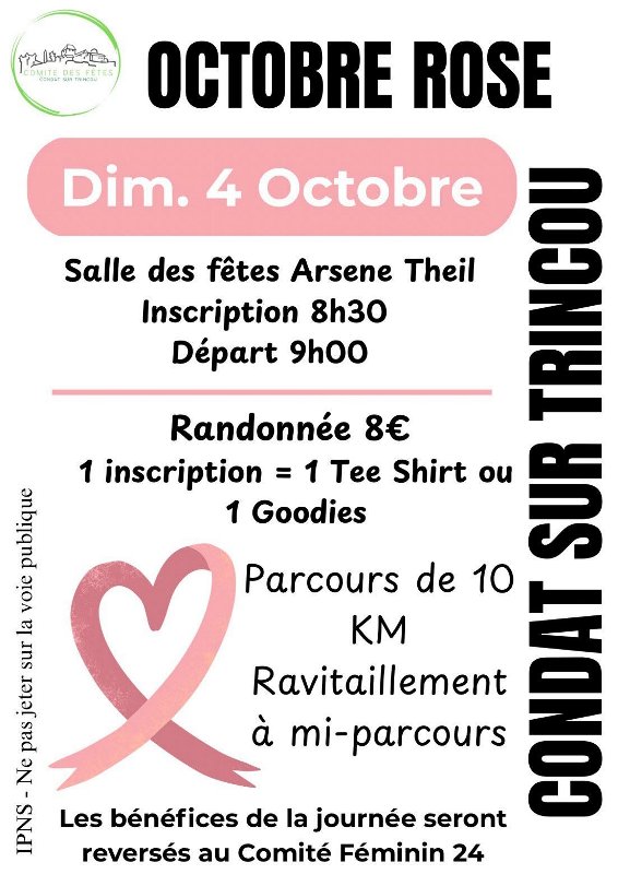 Randonnée octobre rose