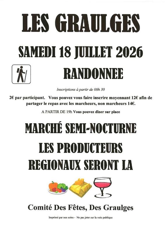 Randonnée & marché semi-nocturne