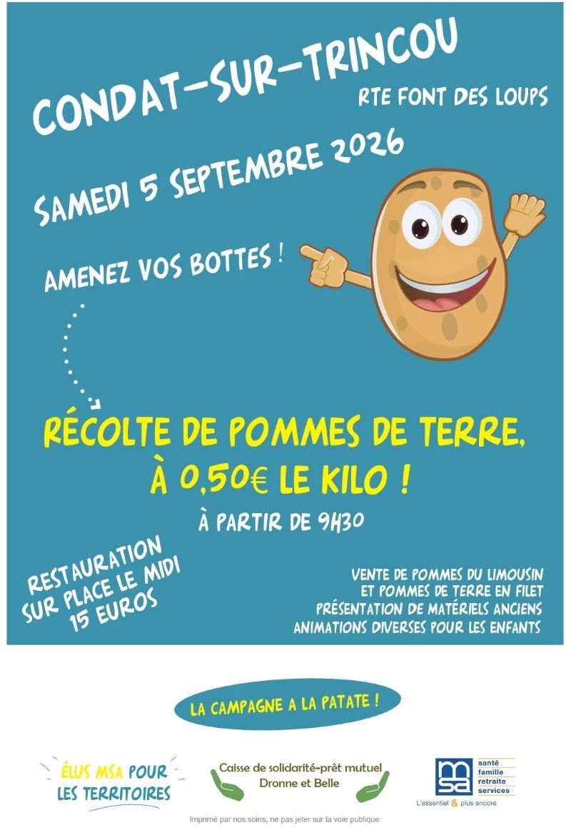 Récolte de pommes de terre solidaires