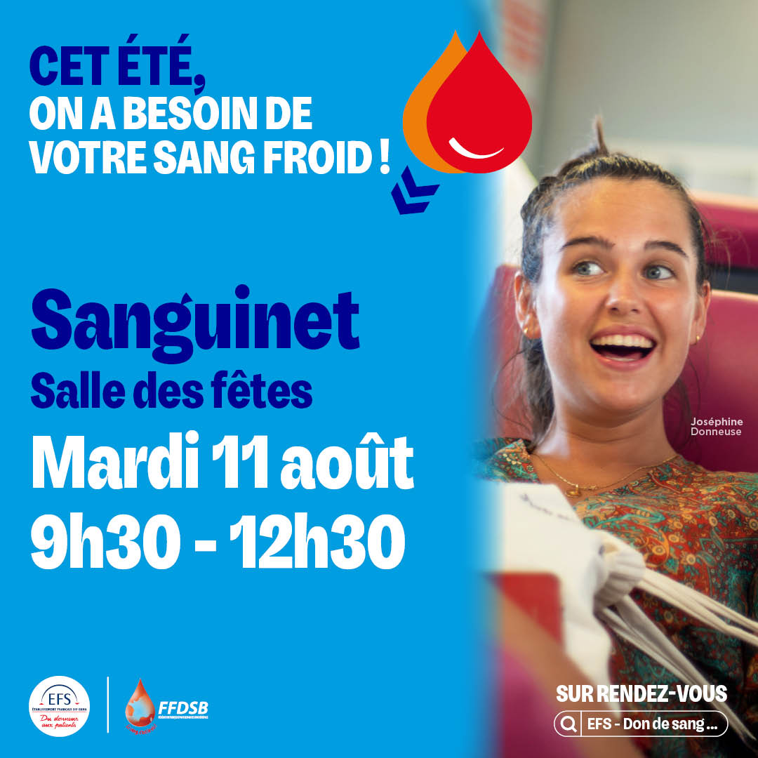 Don du sang à Sanguinet
