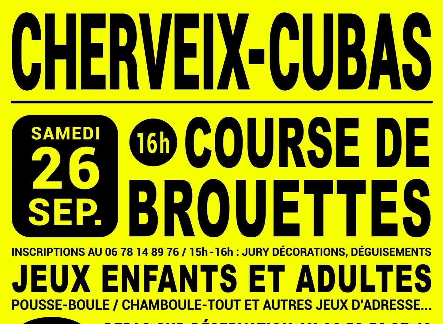 Fête du village - course de brouettes, repas et vide greniers