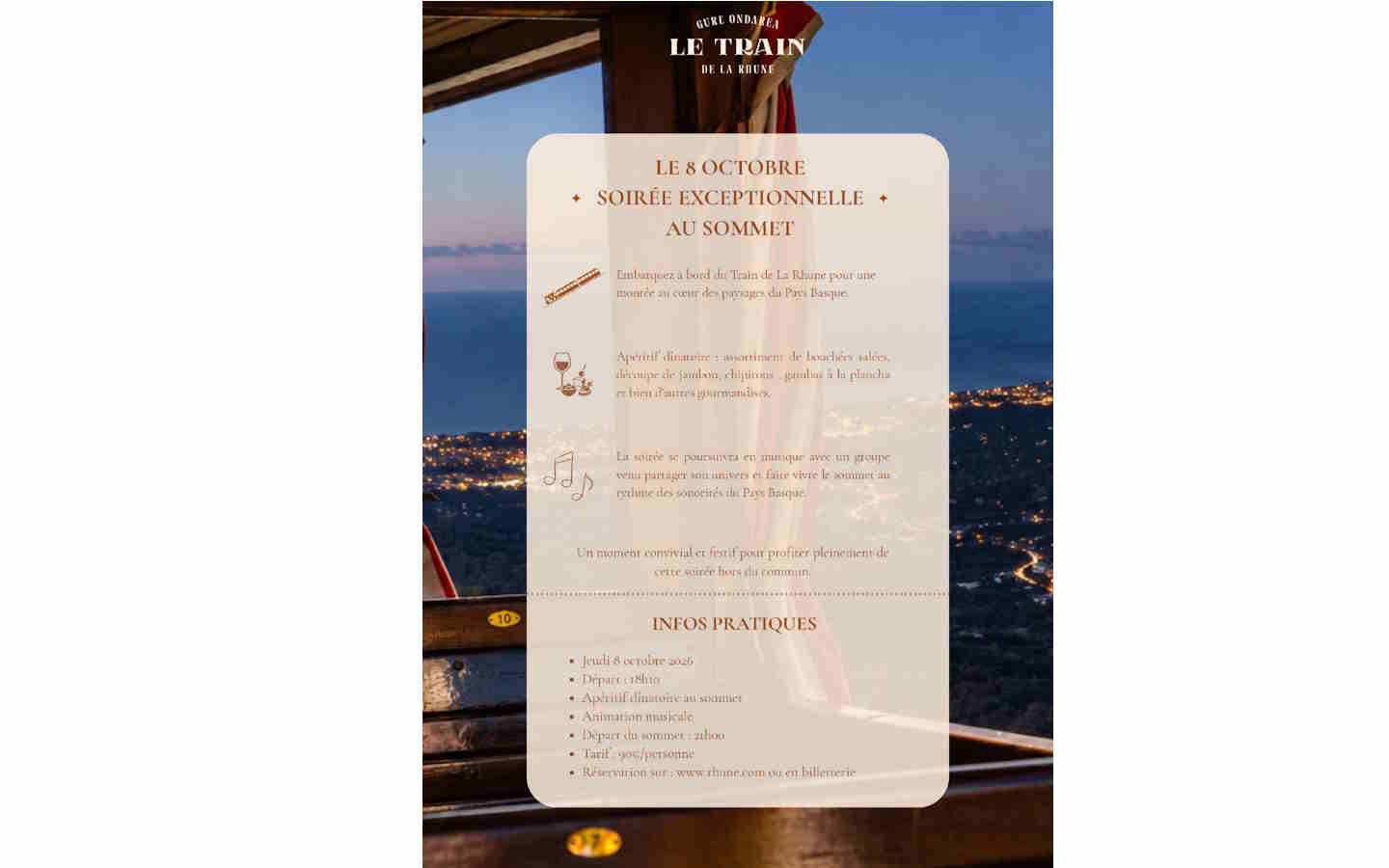 Une soirée au sommet de La Rhune