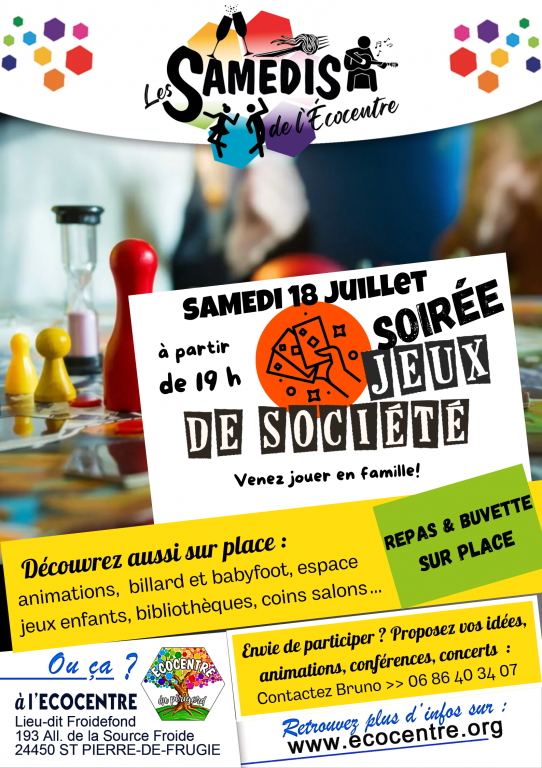 Les samedis à l'écocentre : Soirée jeux