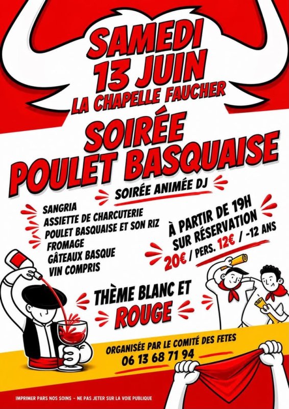 Soirée poulet basquaise