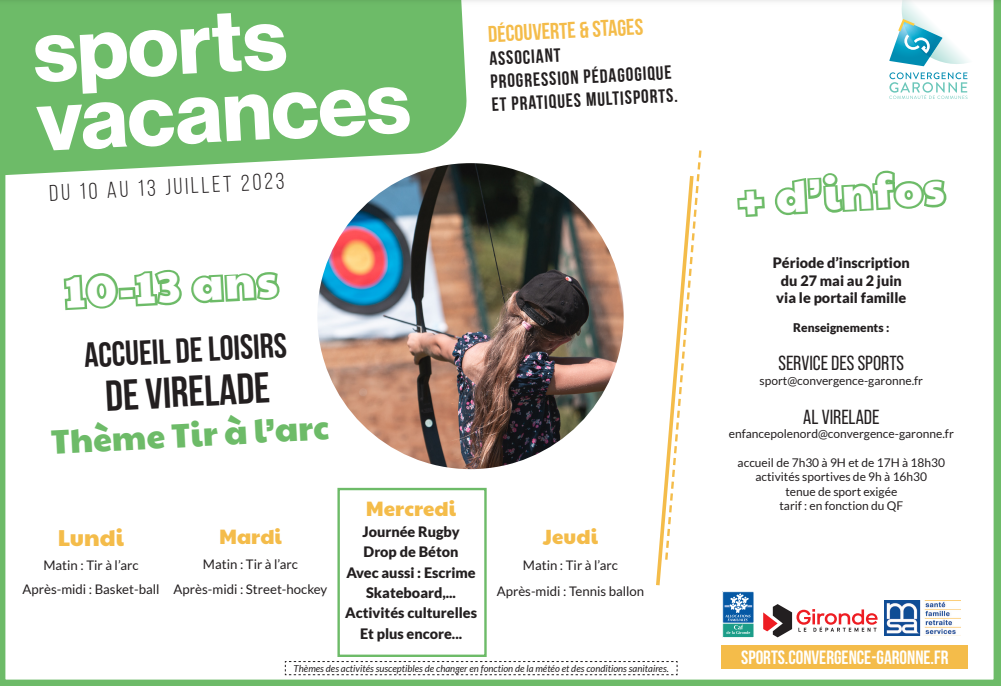 Sports Vacances - thème : tir à l'arc