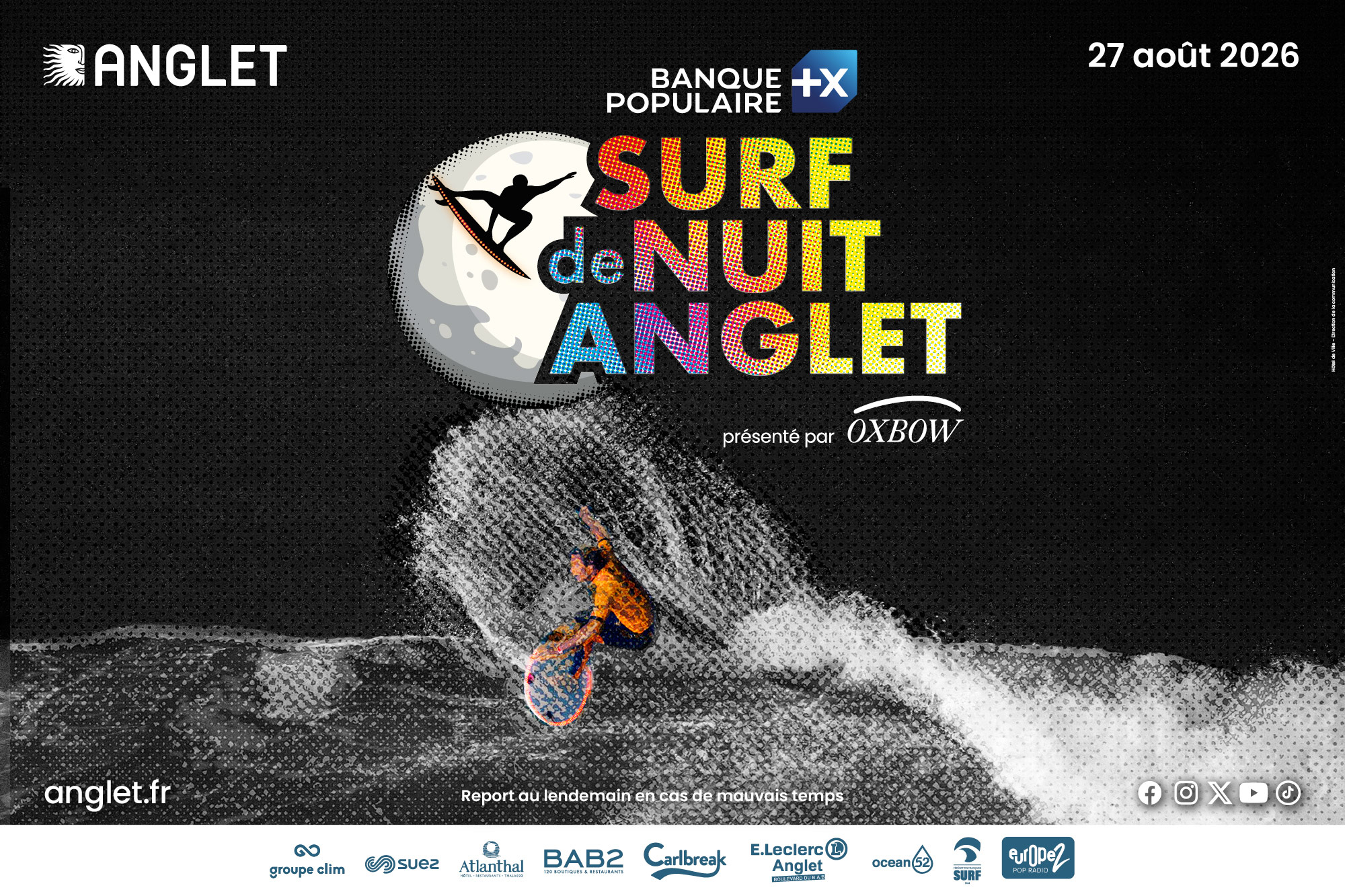 Banque Populaire Surf de Nuit Anglet, présenté ...