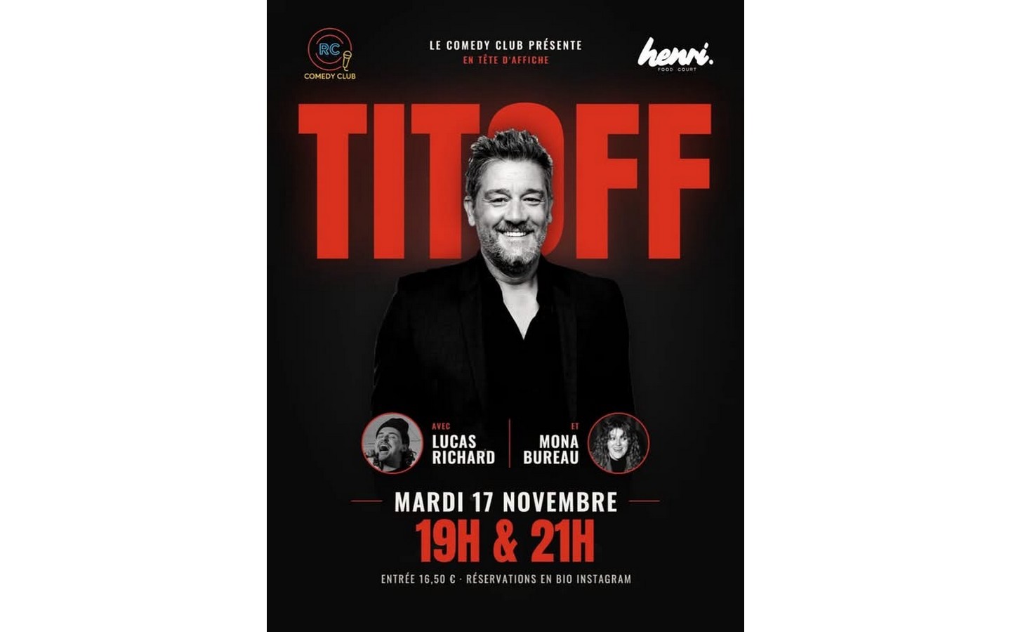 TITOFF sur scène au Henri Food Court
