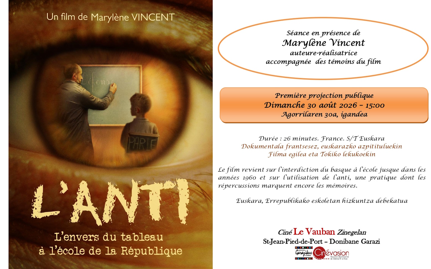 Ciné-rencontre "L'anti" avec l'auteure-réalisa ...