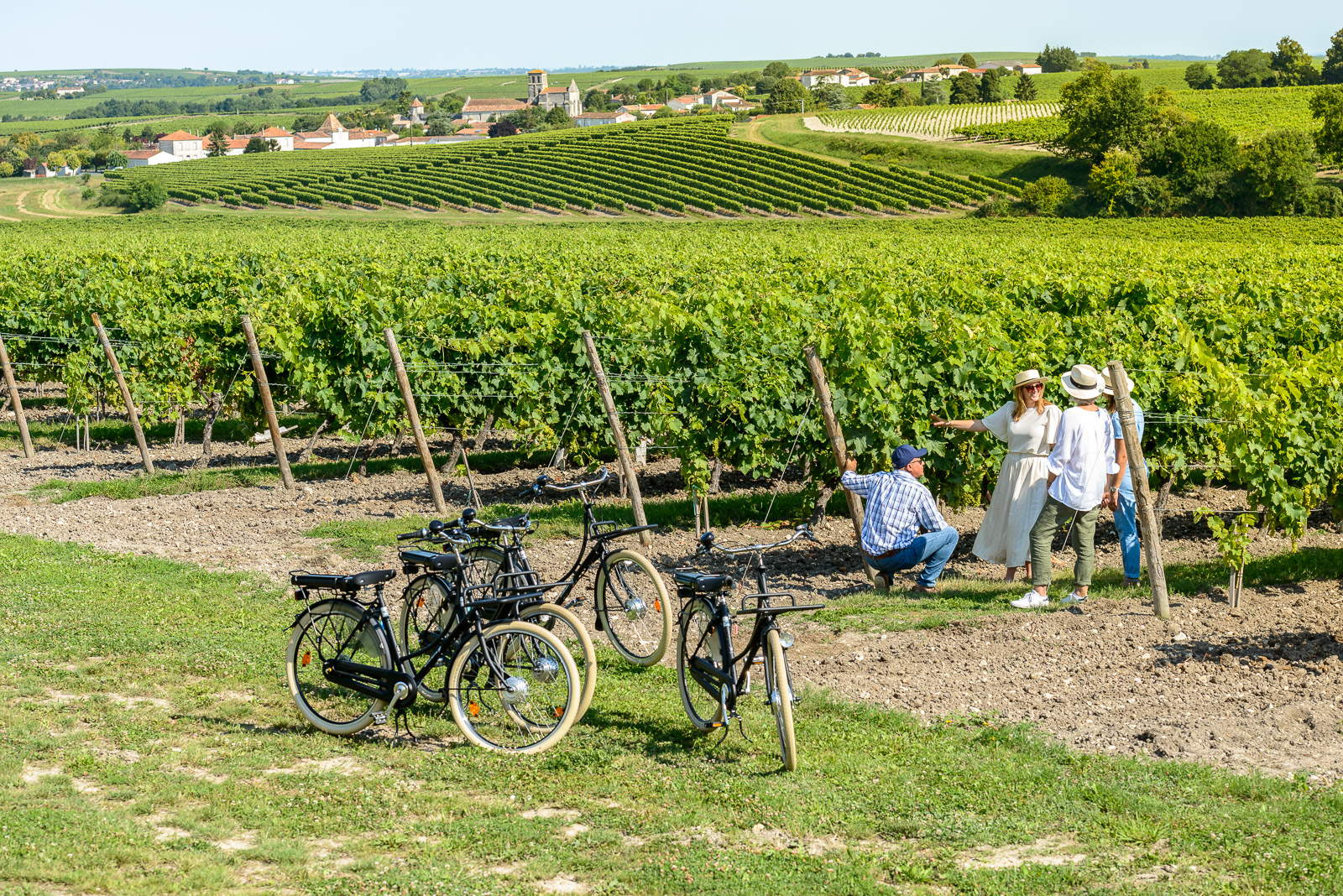 Parcours à vélo éléctrique au Château Vieille Tour