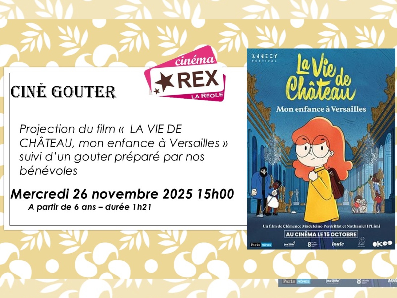 Ciné-goûter : Ma vie de château