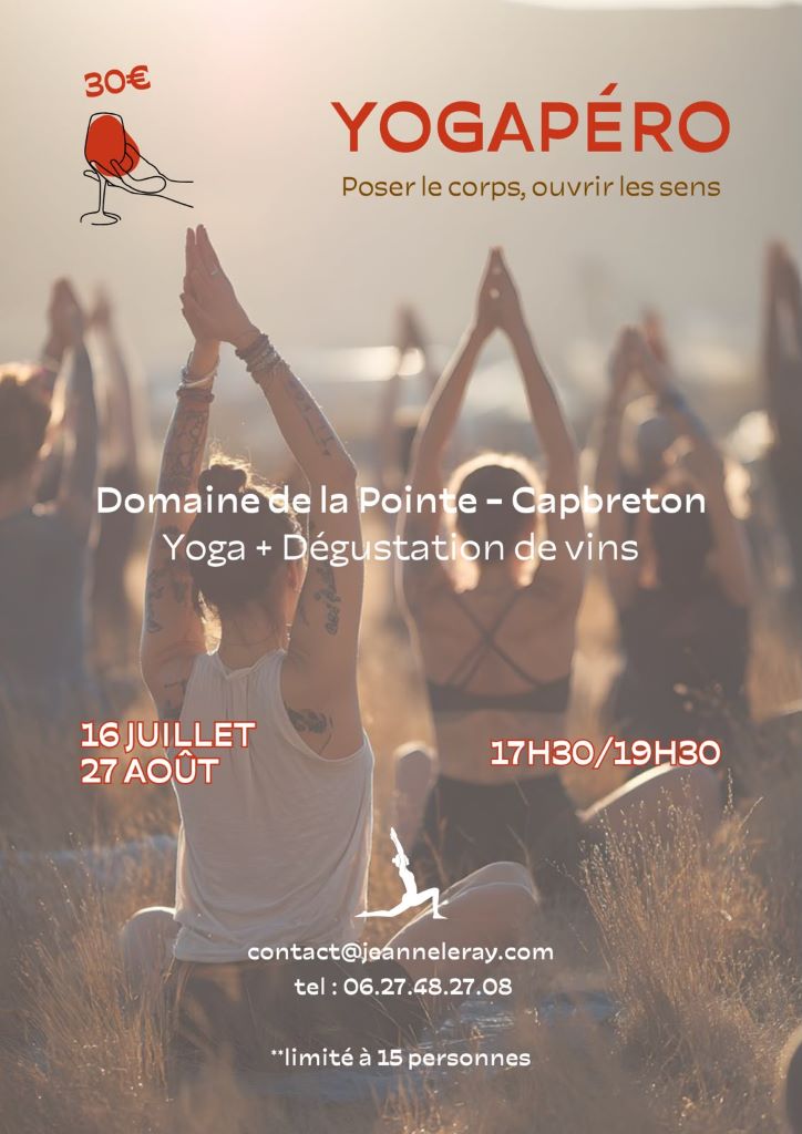 Yoga apéro au Domaine de la Pointe